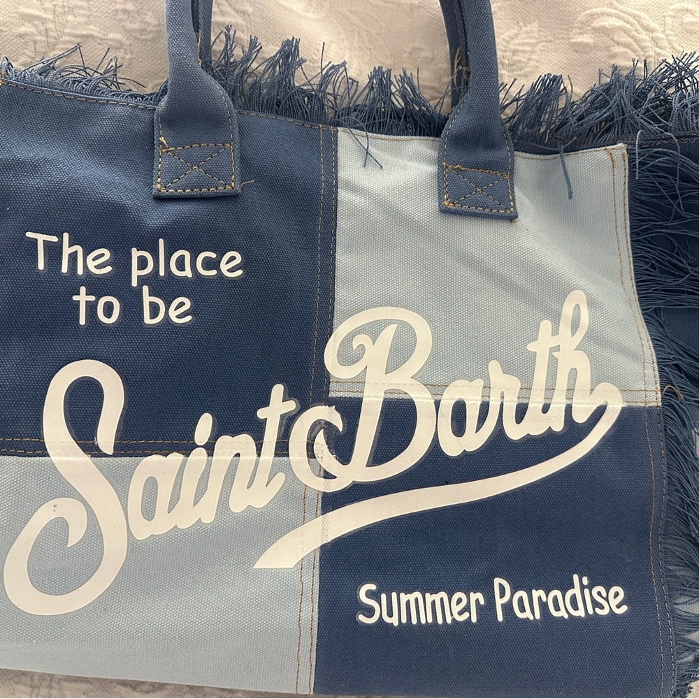 Blue Patchwork Tote - image 2